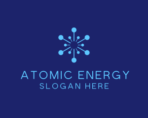 Nuclear - Blue Scientific Laboratory logo design