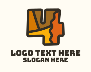 Comedy - Colorful Number 4 logo design