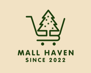 Christmas Tree Cart  logo design