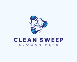 Mop - Mop Cleaning Janitor logo design