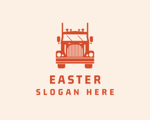 Orange Freight Truck Logo