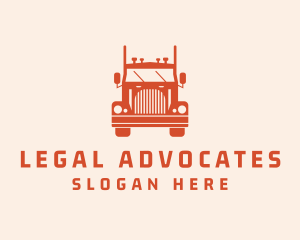 Orange Freight Truck Logo