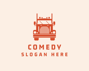 Orange Freight Truck Logo