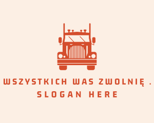 Orange Freight Truck Logo