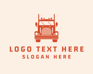 Orange Freight Truck Logo