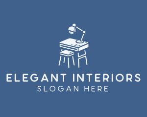 Study Table Furniture logo design