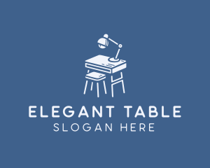 Table - Study Table Furniture logo design