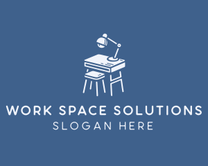 Desk - Study Table Furniture logo design