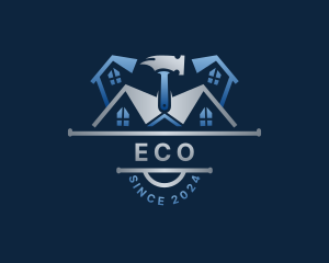 Roofing Hammer Builder Logo