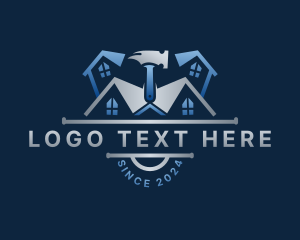 Roofing Hammer Builder Logo