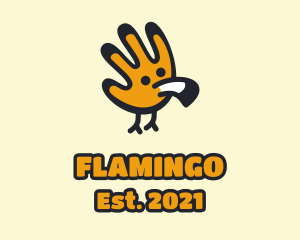 Zoology - Hand Yellow Toucan logo design