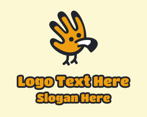 Hand Yellow Toucan Logo