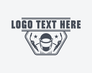 Welding - Industrial Steelworks Welder logo design