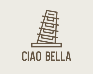 Italy Pisa Tower  logo design