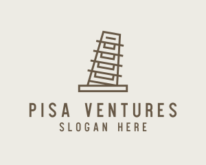 Italy Pisa Tower  logo design