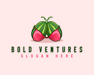 Daring - Sexy Erotic Watermelon logo design