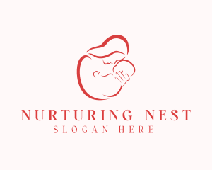 Mother Baby Nursery  logo design