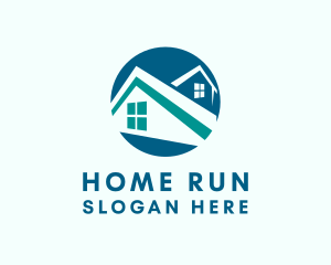 Residential Home Roofing logo design