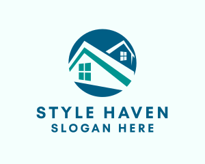 Hostel - Residential Home Roofing logo design