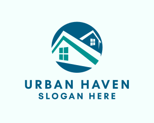 Residential Home Roofing logo design