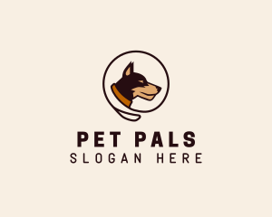 Pet Dog Leash  logo design