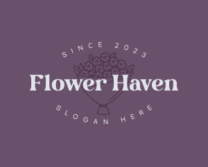 Feminine Flower Bouquet logo design