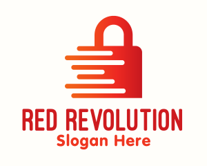 Red Fast Lock logo design