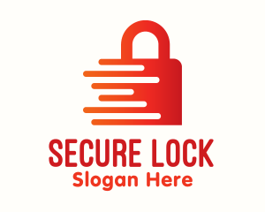 Lock - Red Fast Lock logo design