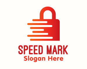 Red Fast Lock logo design