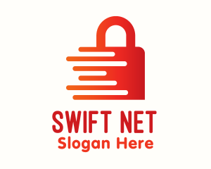 Red Fast Lock logo design