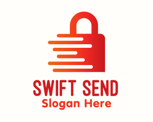 Red Fast Lock logo design