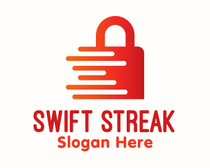 Red Fast Lock logo design