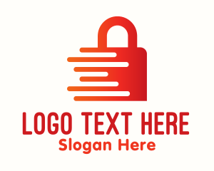 Password - Red Fast Lock logo design