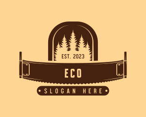 Wood Cutter Saw Logo