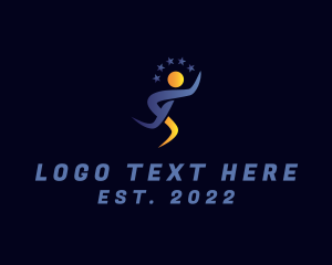 Marathon - Human Marathon Athlete logo design