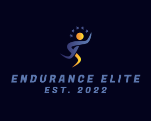 Marathon - Human Marathon Athlete logo design
