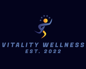 Healthy Lifestyle - Human Marathon Athlete logo design