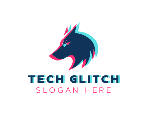 Glitch - Wolf Esports Glitch logo design