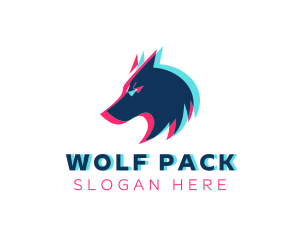 Wolf - Wolf Esports Glitch logo design