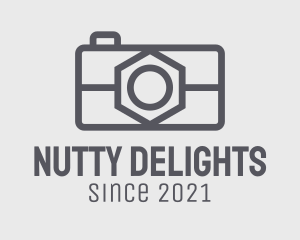 Nut - Camera Nut Lens logo design