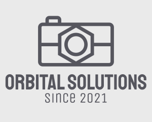 Orbital - Camera Nut Lens logo design