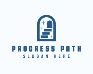 Steps - Door Stairs Archway logo design