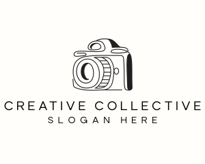 Camera Minimalist Photographer logo design