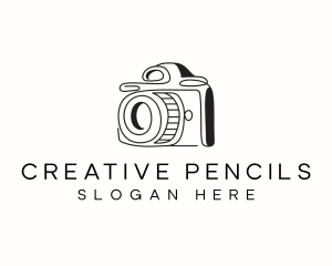 Camera Minimalist Photographer logo design