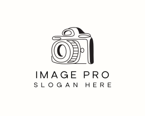 Camera Minimalist Photographer logo design