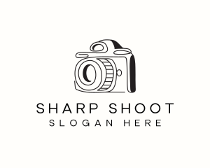 Shoot - Camera Minimalist Photographer logo design