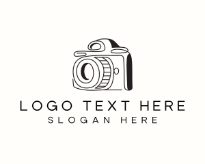 Shoot - Camera Minimalist Photographer logo design