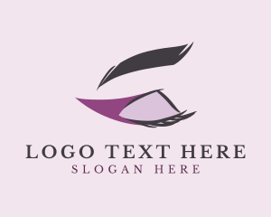 Purple Eyeliner Eyelashes Logo