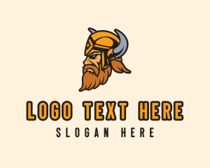 Viking - Viking Gamer Barbarian logo design