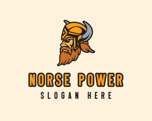 Viking - Viking Gamer Barbarian logo design